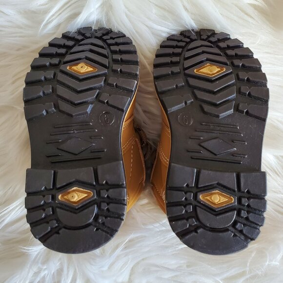 Beverly Hills Polo Club Unisex Tan Lace Up Work Fashion Soft Ankle Boots SZ 6 - Picture 8 of 9